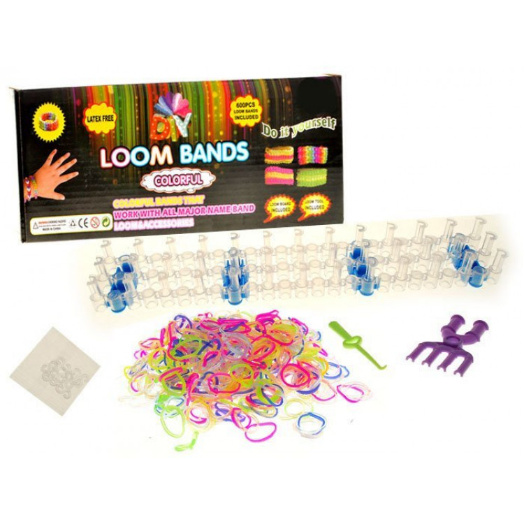 Farebné gumičky Loom Bands originál 600ks